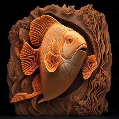 3D model Amphiprion bicinctus fish (STL)